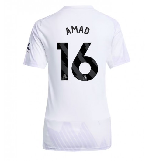 Manchester United Amad Diallo #16 Venkovní Dres pro Dámské 2025-26 Krátký Rukáv Manchester United Amad Diallo #16 Venkovní Dres pro Dámské 2025-26 Krátký Rukáv